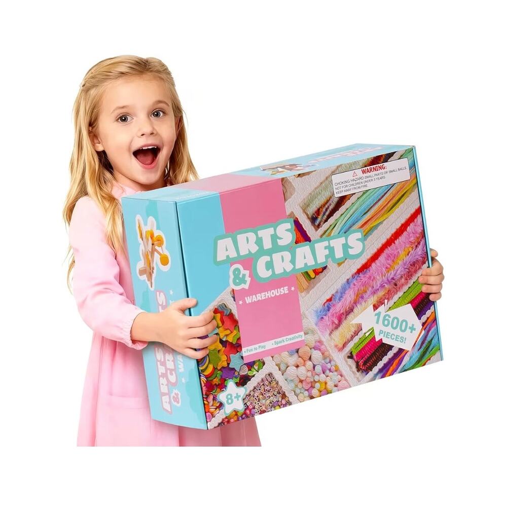 Wowood Arts and Crafts Kit for Kids - Over 1600 Pieces Craft Supplies! PA002 NEW